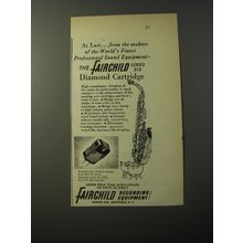 1953 Fairchild Series 215 Diamond Cartridge Advertisement