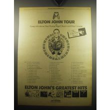 1974 Elton John Tour Advertisement - Davey Johnstone, Dee Murray