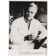 Jean Lindenmann Swiss Virologist Interferon Hand Signed Photo