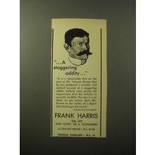 1960 Thomas Yoseloff Book Ad - The Life and Loves of a Scoundrel by Frank Harris