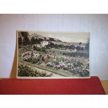 QUEEN MARY GARDENS, FALMOUTH, CORNWALL used vintage postcard 1935 pm =