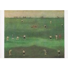 WR Coates The Cricket Match Tate Gallery Painting Postcard