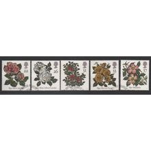 LOT#436 – GB QEII 1991, “9th WORLD CONGRESS OF ROSES” STAMP SET FDI, FINE USED
