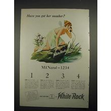 1940 White Rock Water Ad - Have You Got Her Number?