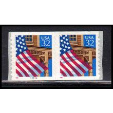 2915A 32c U.S. Flag Over Porch Very Fine MNH CNP Left 97898 10x10 PA1767