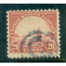 Used 567 20c Golden Gate Barely Clears A16203
