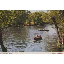 Ruby Mere Wirral Canoe Style Sailing Boat Ship Merseyside River 1970s Postcard