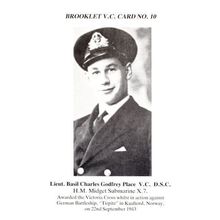 Lieutenant Charles Plane WW2 Victoria Cross German Submarine Raid Postcard