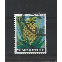 Singapore.SG224 $10 Pineapple.Fine Used.Jun25