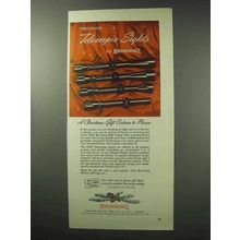 1962 Browning Telescopic Sights Ad - Precision
