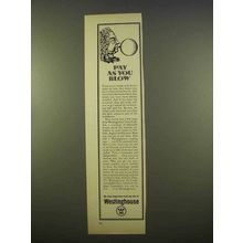 1963 Westinghouse Air Conditioning Ad - Pay As You Blow