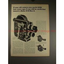 1964 Bolex H-8 Rex-3 Movie Camera Ad - Worth Toward!