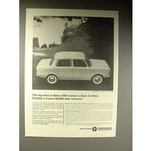 1964 Chrysler Simca 1000 Car Ad - The Big Extra!