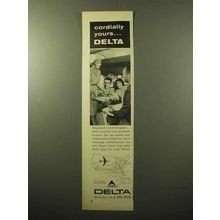 1964 Delta Airlines Ad - Cordially Yours