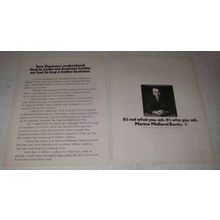 1972 Marine Midland Banks Ad - Tom Donovan Understood