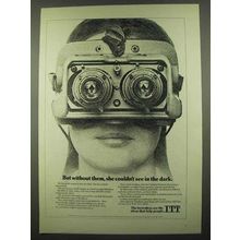 1974 ITT Ad - Without She Couldn't See In Dark