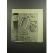 1952 Van Cleef & Arpels Ad - Audemars Piguet Watch; Mysterious Lighter