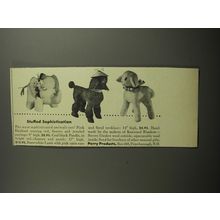 1952 Perry Products Stuffed Toys Ad - Stuffed Sophistication