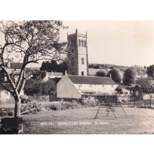 Childrens Swings Park Recreation Ground Bleadon Somerset Postcard