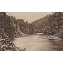 Whitewell River Hodder Lancashire Old Postcard