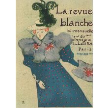 La Revue Blanche Theatre Fashion Paris French Poster Postcard