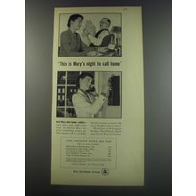 1956 Bell Telephone System Ad - This is Mary's Night to call home