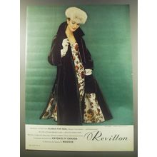 1956 Revillon Alaska Fur Seal Coat Ad - Symphony in Fouke-dyed Alaska Fur Seal