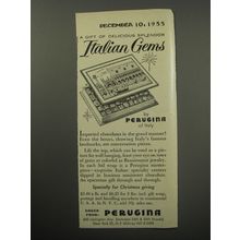 1955 Perugina Italian Gems Chocolates Ad - A gift of delicious Splendor