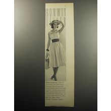 1957 Bonwit Teller Hayette Dress Advertisement - Calico round up