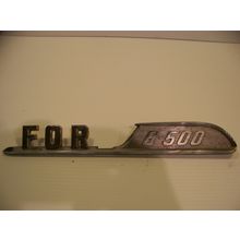 1950 's FORD B-500 EMBLEM OEM #9121012-A RH RAT ROD MAN CAVE