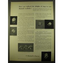 1961 De Beers Diamonds Advertisement - Have you explored the delights of rings