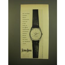 1961 Neiman-Marcus Sheffield Watch Advertisement - No winding needed
