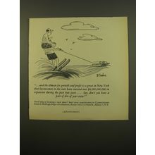 1961 New York State Department of Commerce Ad - and the climate for growth