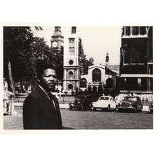 Nelson Mandela in Parliament Square London 1962 Photo Postcard