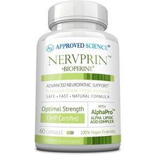 Approved Science Nervprin - Nerve Support - Benfotiamine, B12, R-Alpha-Lipoic Ac