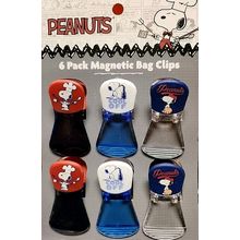 Peanuts Snoopy Magnetic Bag Clips 6 Pack 2025