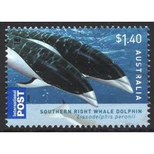 AUSTRALIA 2009: WWF ISSUE - DOLPHINS - $1.40 SOUTHERN RIGHT WHALE USED (G7)