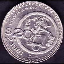 1981 Mexico 20 Pesos Coin
