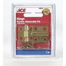 Ace 01-3540-402 Narrow Hinge 1", Bright Brass - Cd/2 (Pack of 5)