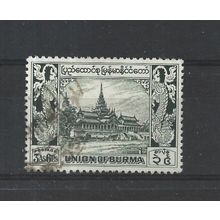 Burma.SG107 3a 6p Royal Palace (Green).Fine Used.Jul25b