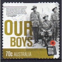 Australia 2014 Centenary of WWI - Our Boys 70c s/a Used