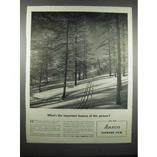 1947 Ansco Supreme Film Ad - Important Feature