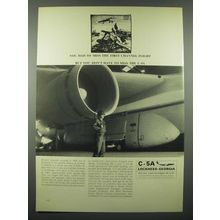 1966 Lockheed-Georgia C-5A Plane Ad - You Had to Miss First Channel Flight