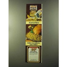 1973 Rice a Roni Ad - Real Beef Flavor Wild Rice