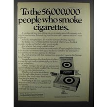 1973 Vantage Cigarette Ad - People Who Smoke