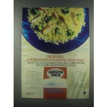 1985 Minute Rice Ad - Chicken Divan Recipe