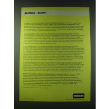 1989 Hughes Aircraft Ad - Flying low-level missions at night