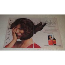 1989 L'Oreal Avantage Crme Fluide Colorant Ad - Adieu Gray