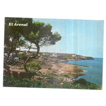 EL ARENAL, MALLORCA, SPAIN .used postcard 1987 postmark =