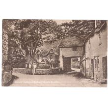 CASTLE COMBE, WILTSHIRE unused antique postcard Tomkins & Barrett, Swindon (b) =